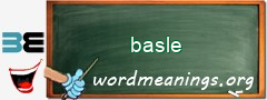 WordMeaning blackboard for basle